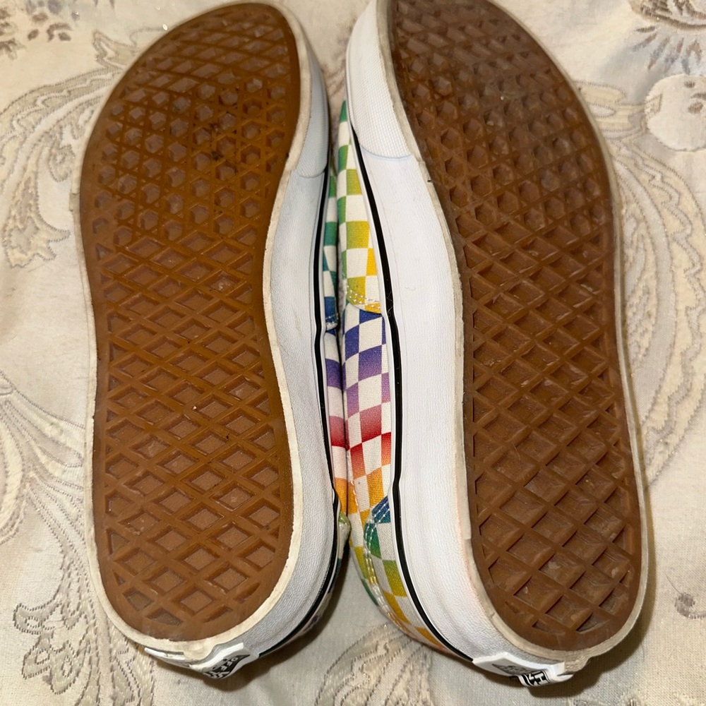 Vans Sneakers Classic Style size 7.5 women’s checkerboard multi colored - Picture 5 of 11